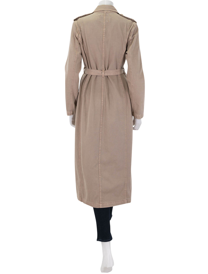 zavia trench in dark cappucino