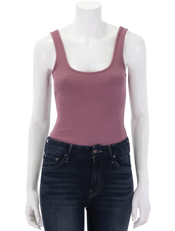 nica body suit in deep mauve