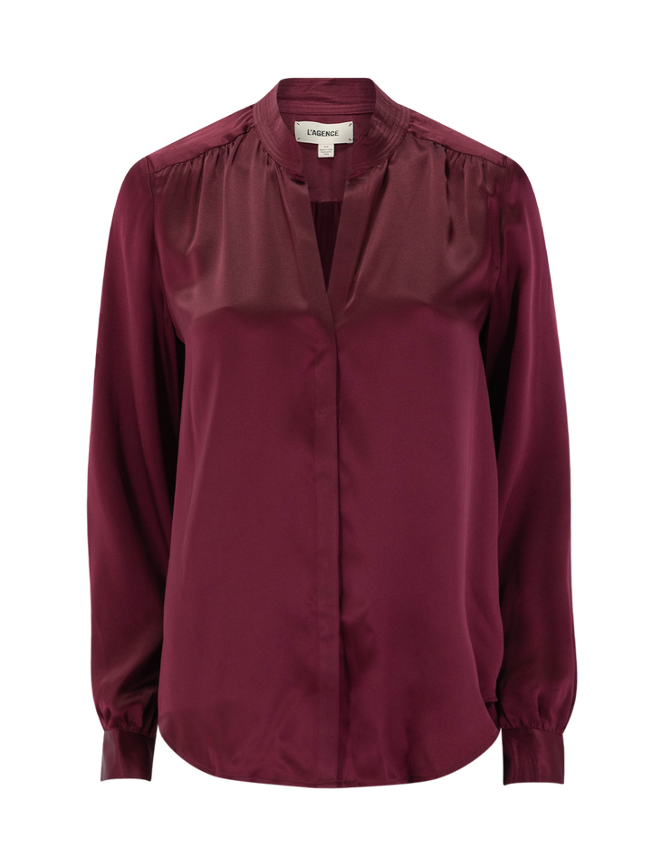 bianca blouse in dark port