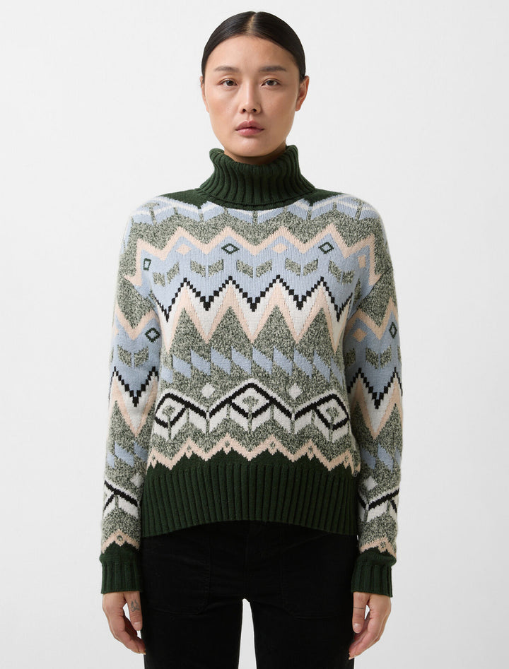 raegan sweater in pine green