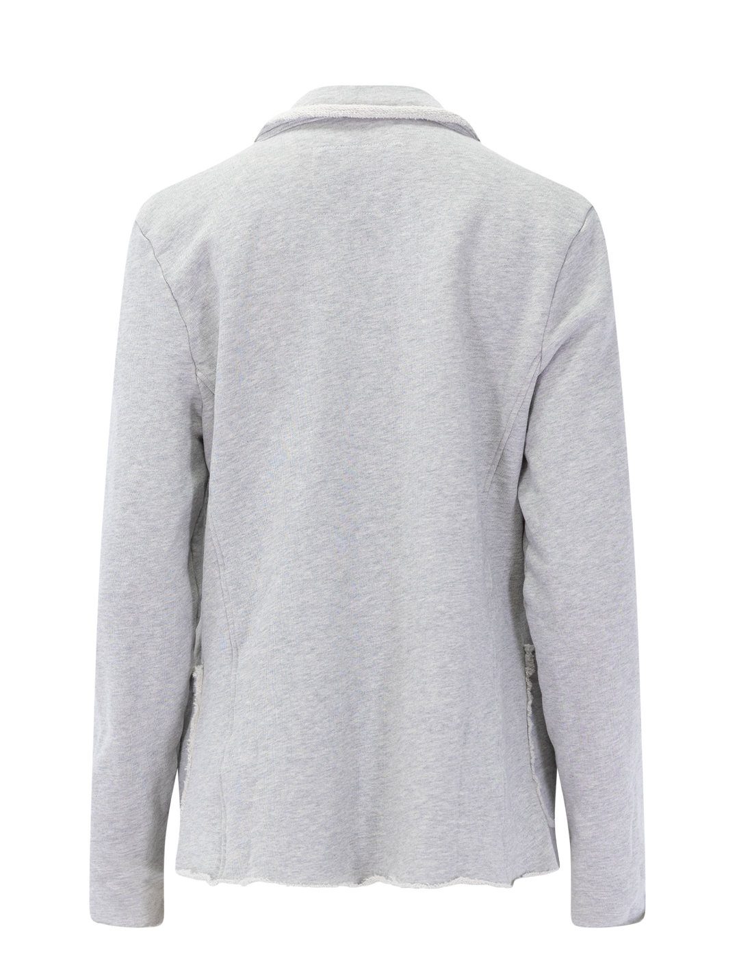 dublin triple fleece blazer in gray melange