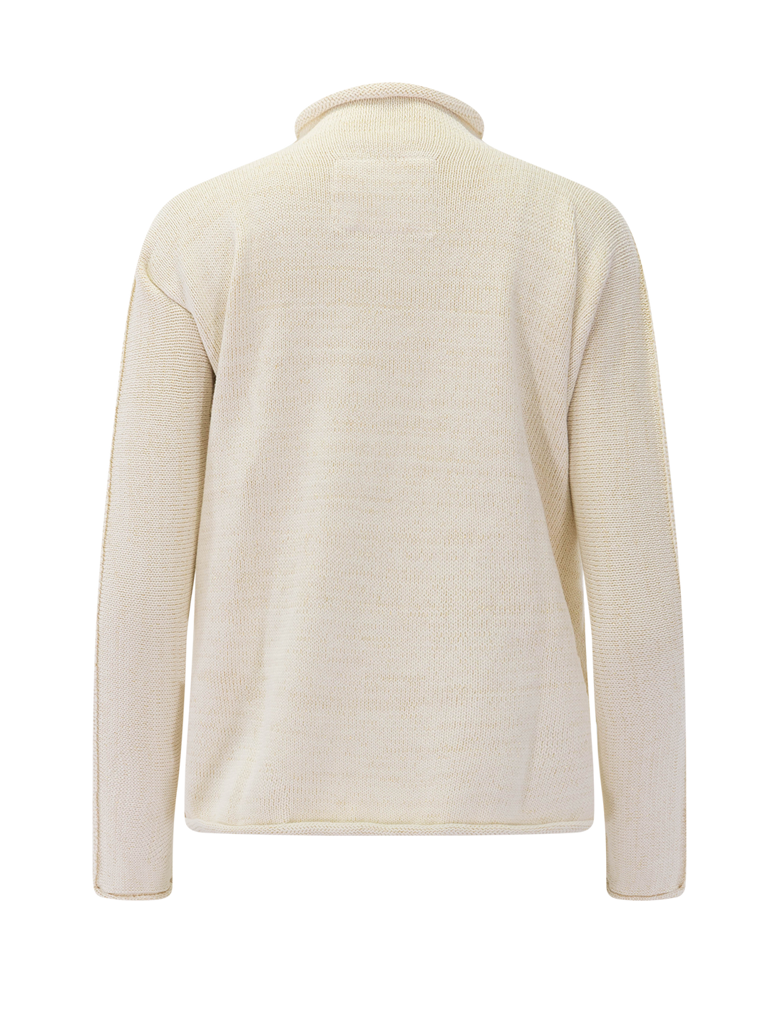 monterey sweater in cream and gold glitter