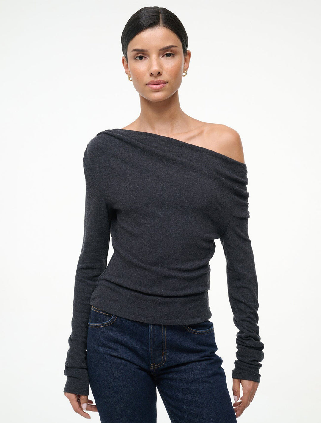 philomena top in charcoal