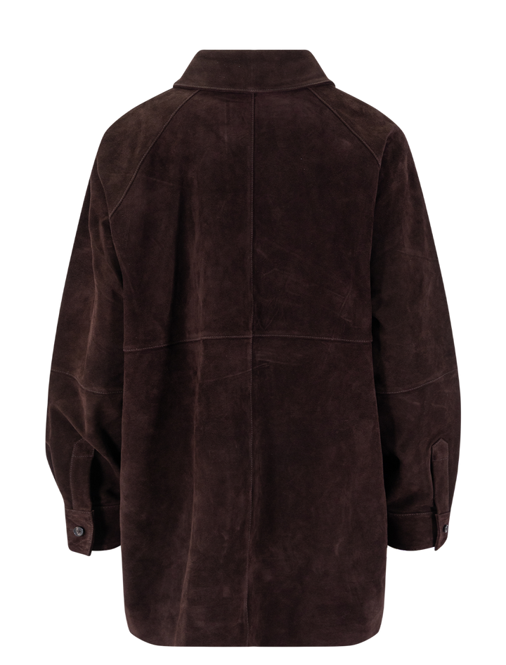 josette suede shirt in espresso