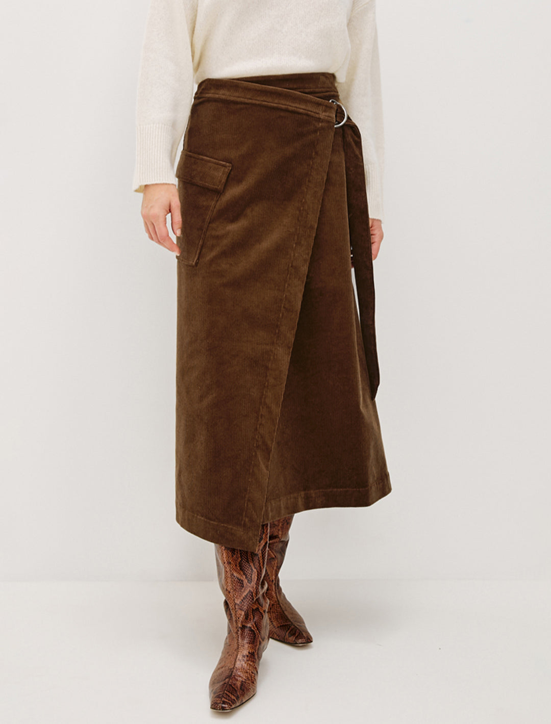 graciela skirt in chestnut