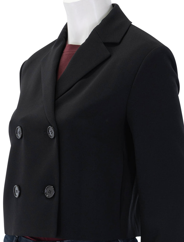 crop double breasted jacket in admiral crepe