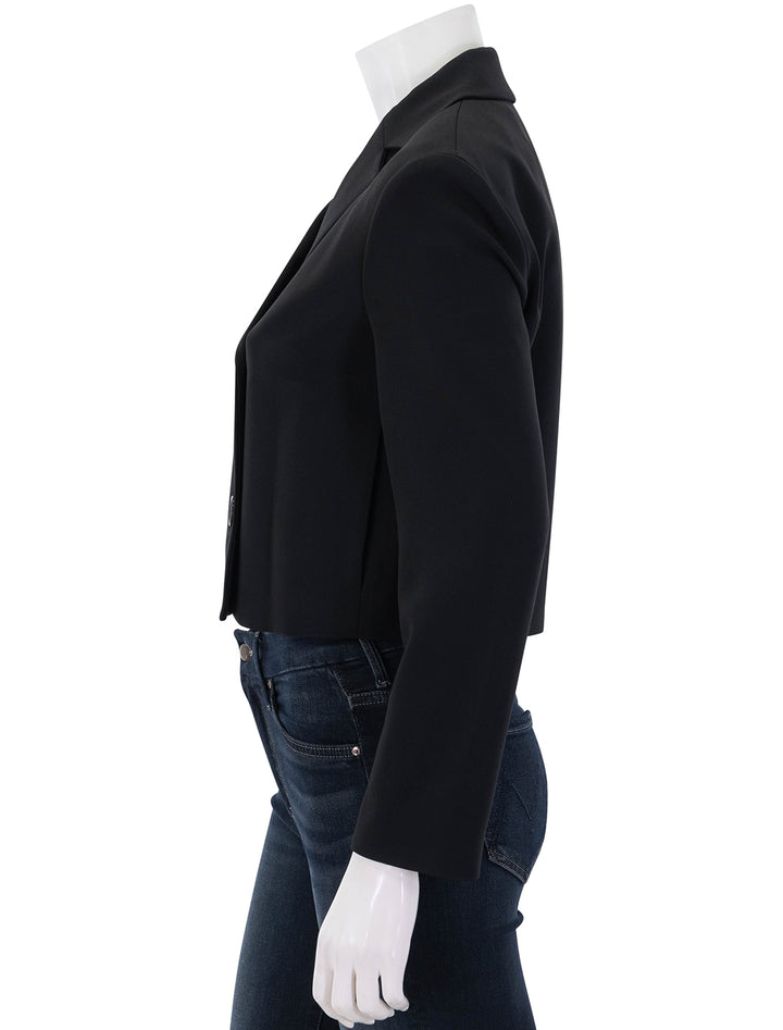 crop double breasted jacket in admiral crepe