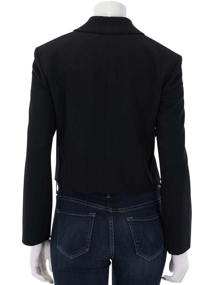 crop double breasted jacket in admiral crepe