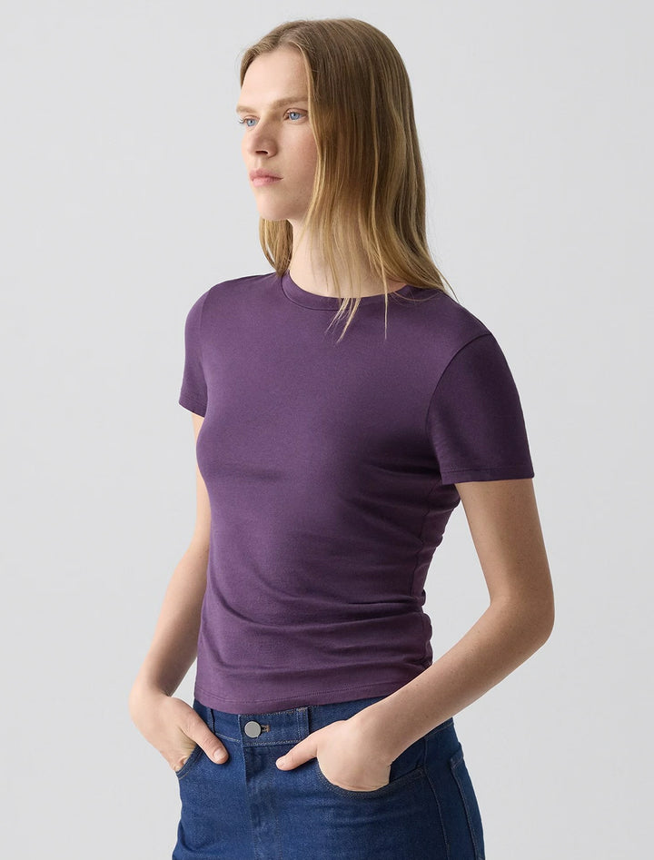 tiny tee in black iris