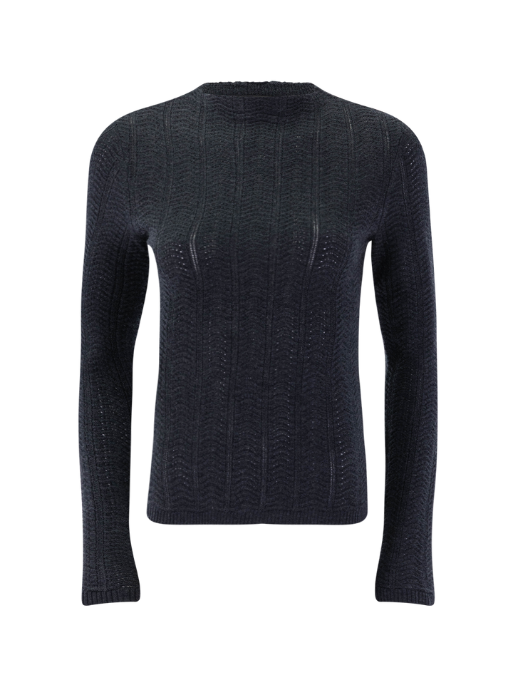 francesca turtleneck in charcoal