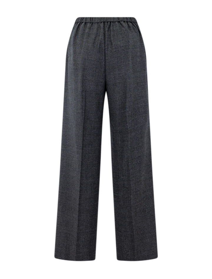 wide leg pull on pants in pepper