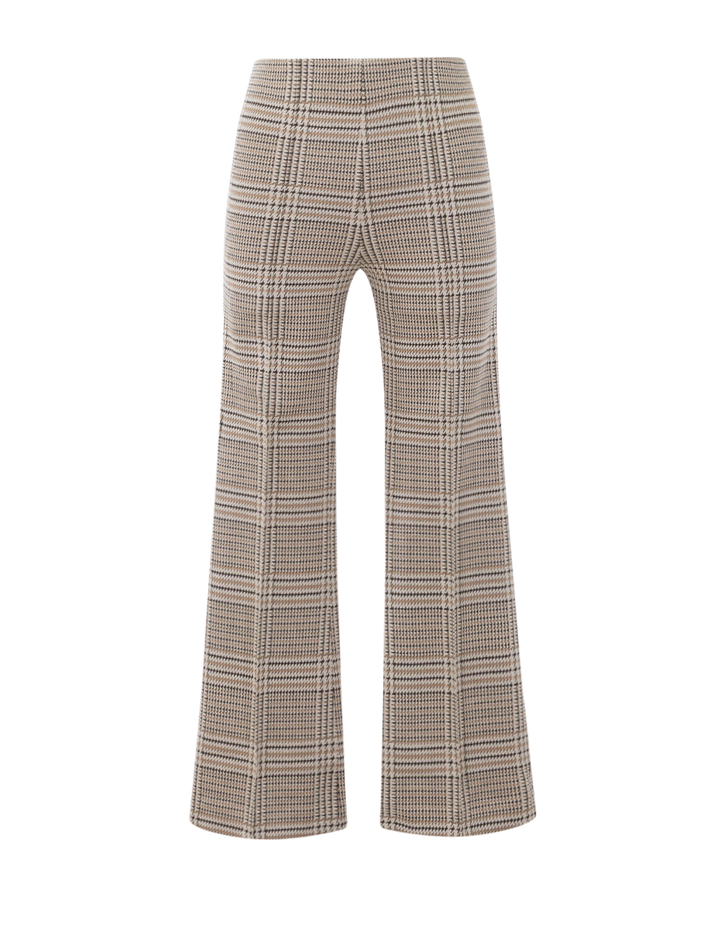 irina ponte kick flare in tan multi