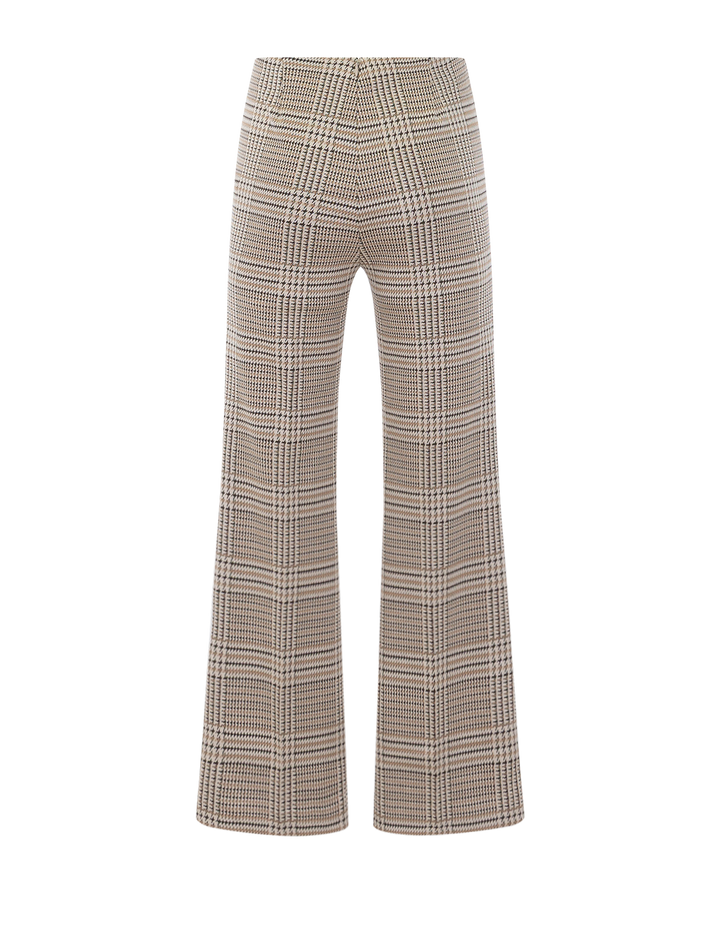 irina ponte kick flare in tan multi