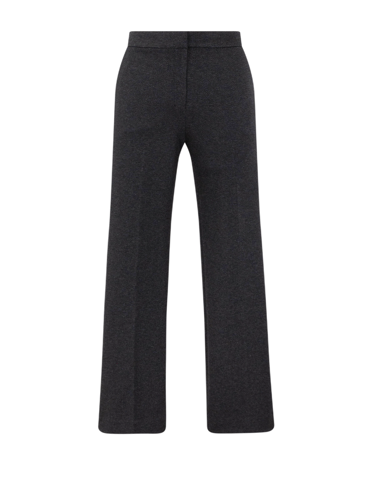 kick pant herringbone charcoal melange
