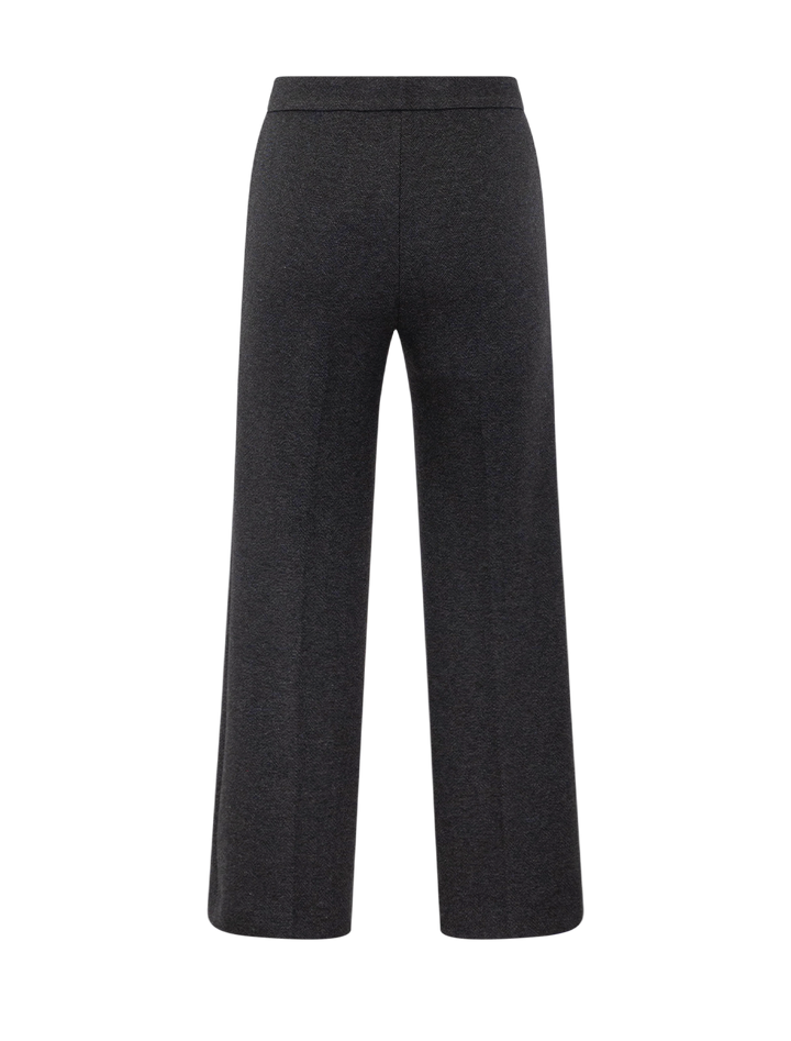 kick pant herringbone charcoal melange