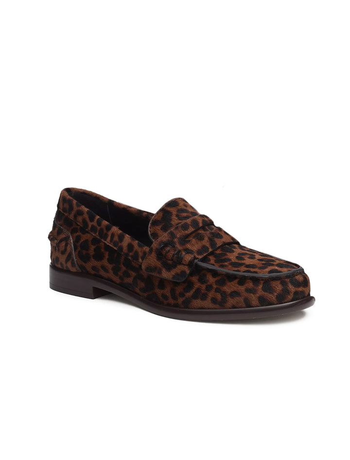 carter loafer in leopard haircalf