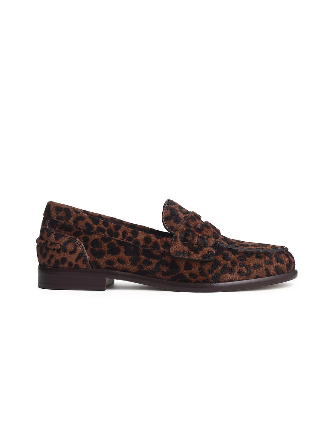 carter loafer in leopard haircalf