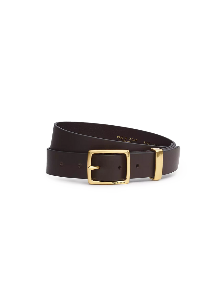 x boyfriend belt in dark espresso