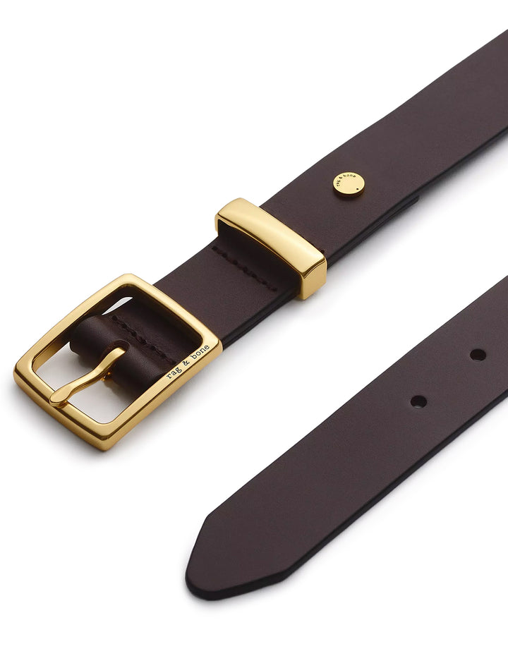 x boyfriend belt in dark espresso