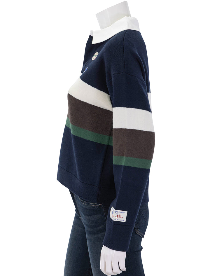arther varsity knit rugby top