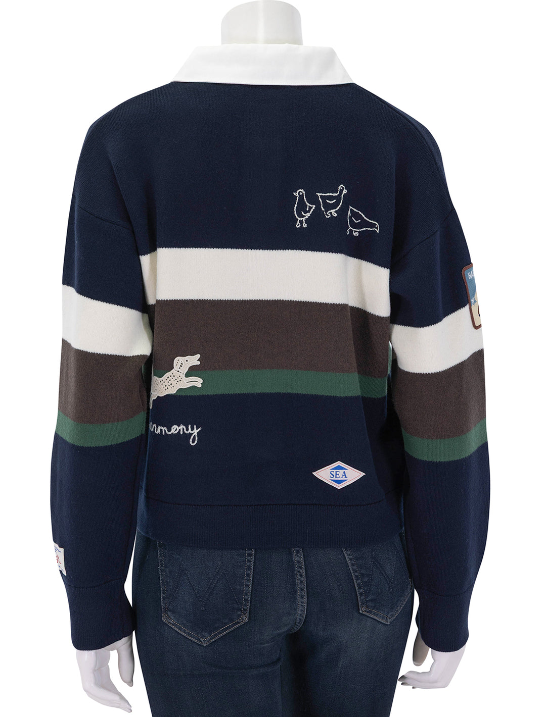 arther varsity knit rugby top