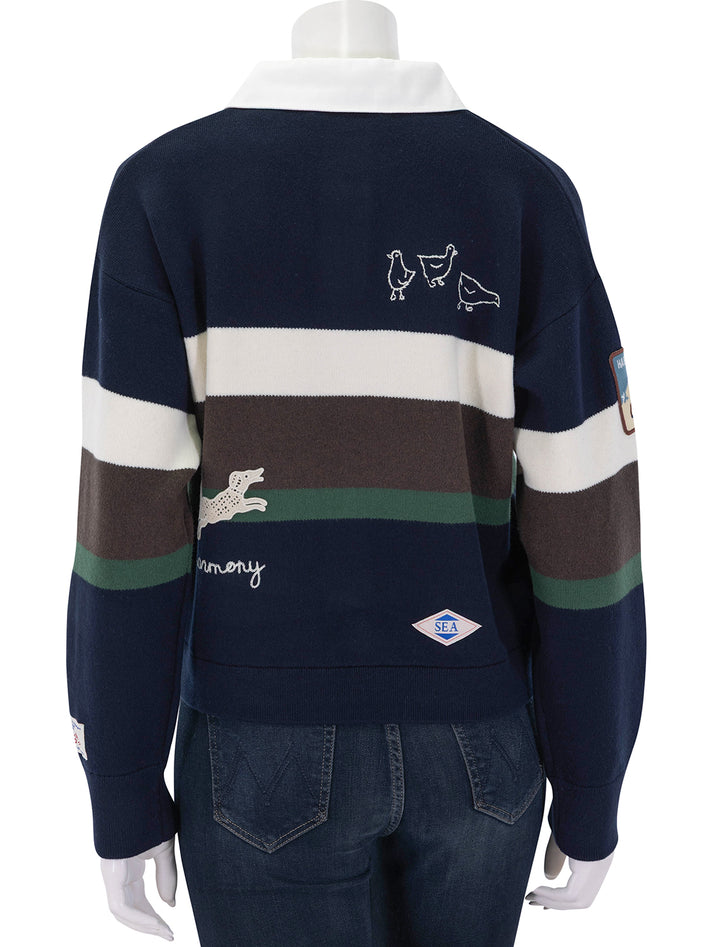 arther varsity knit rugby top