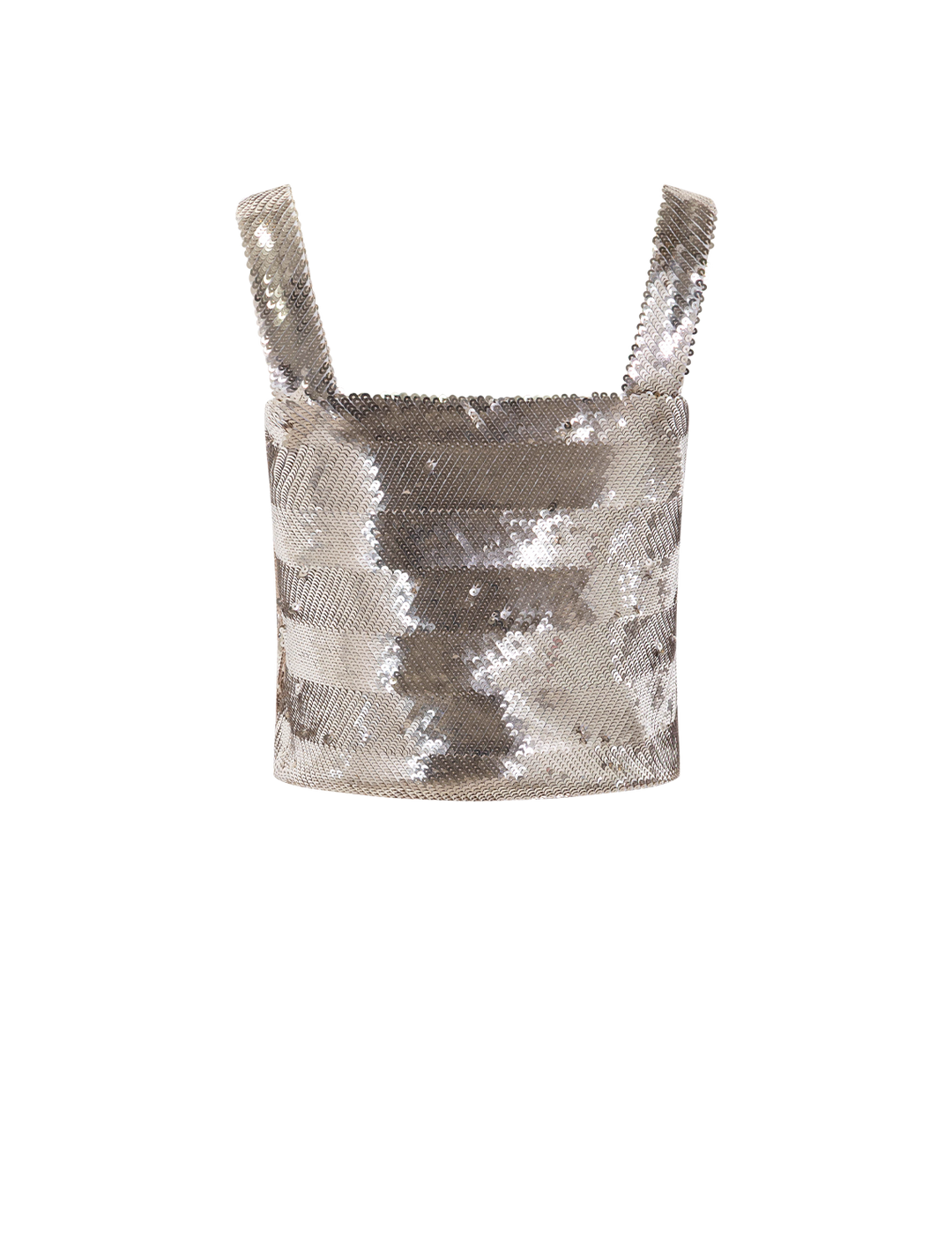 champagne sequin fringe top