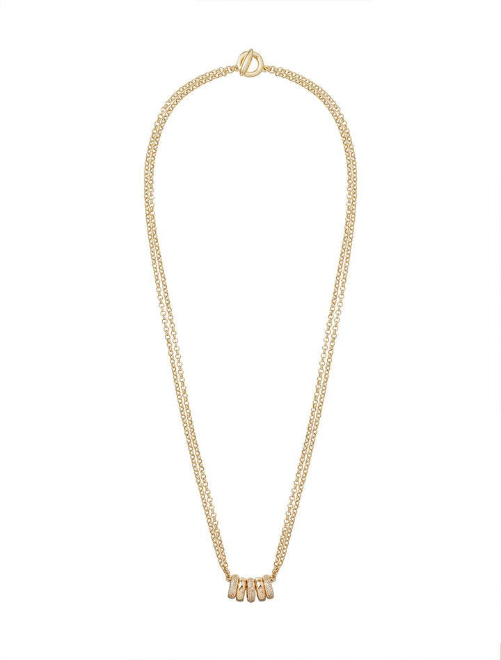 slider necklace in gold
