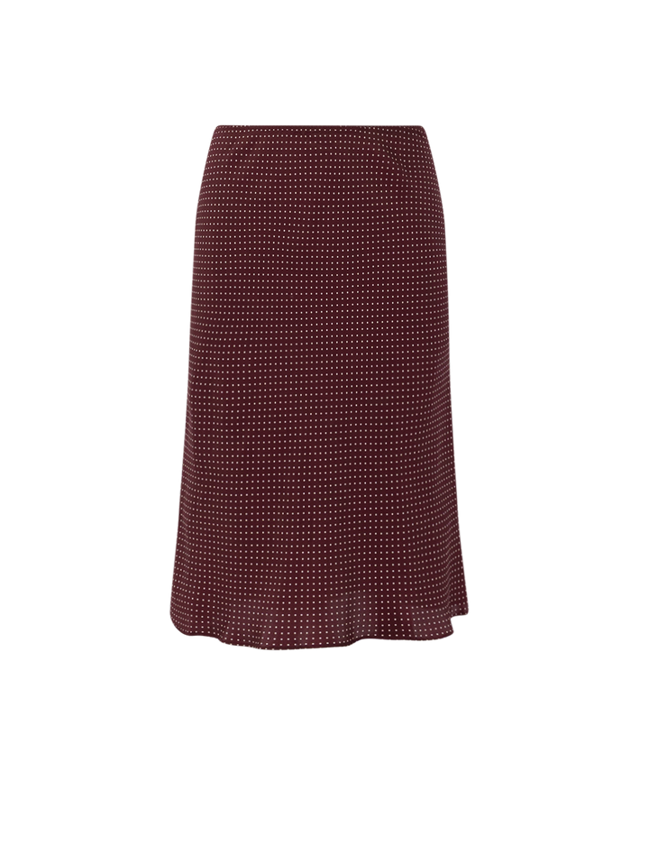 elowette skirt in burgundy colette dot