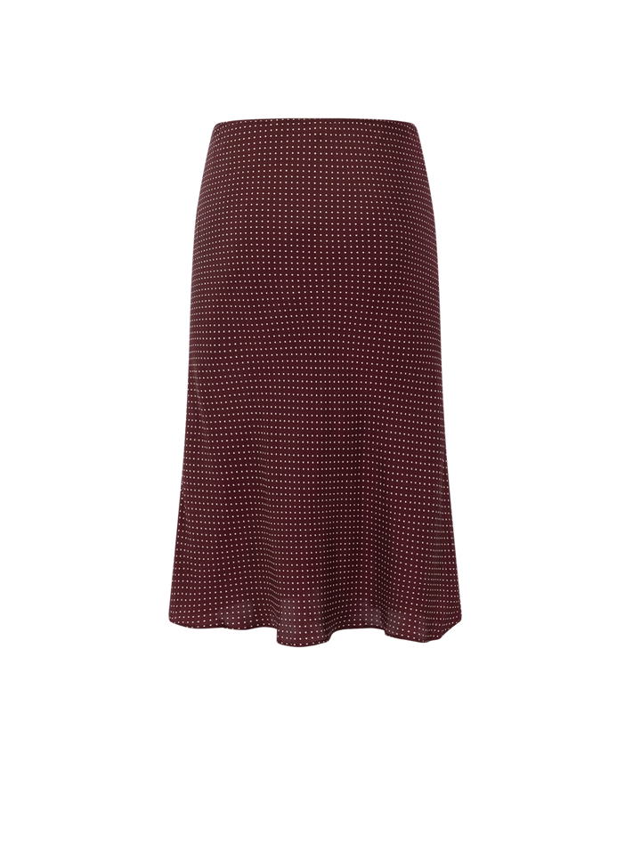 elowette skirt in burgundy colette dot