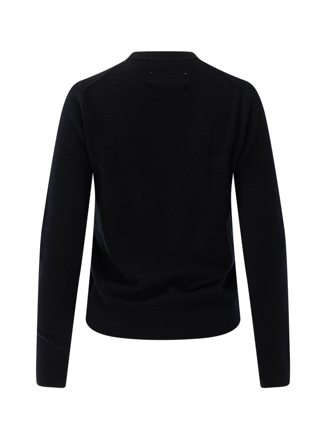 liberté egalité maternité black crewneck sweater with sand embroidery
