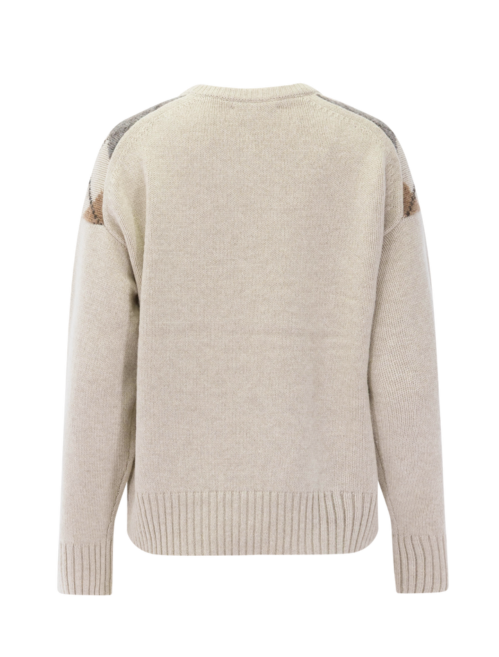 yasmine v-neck sweater in wishbone