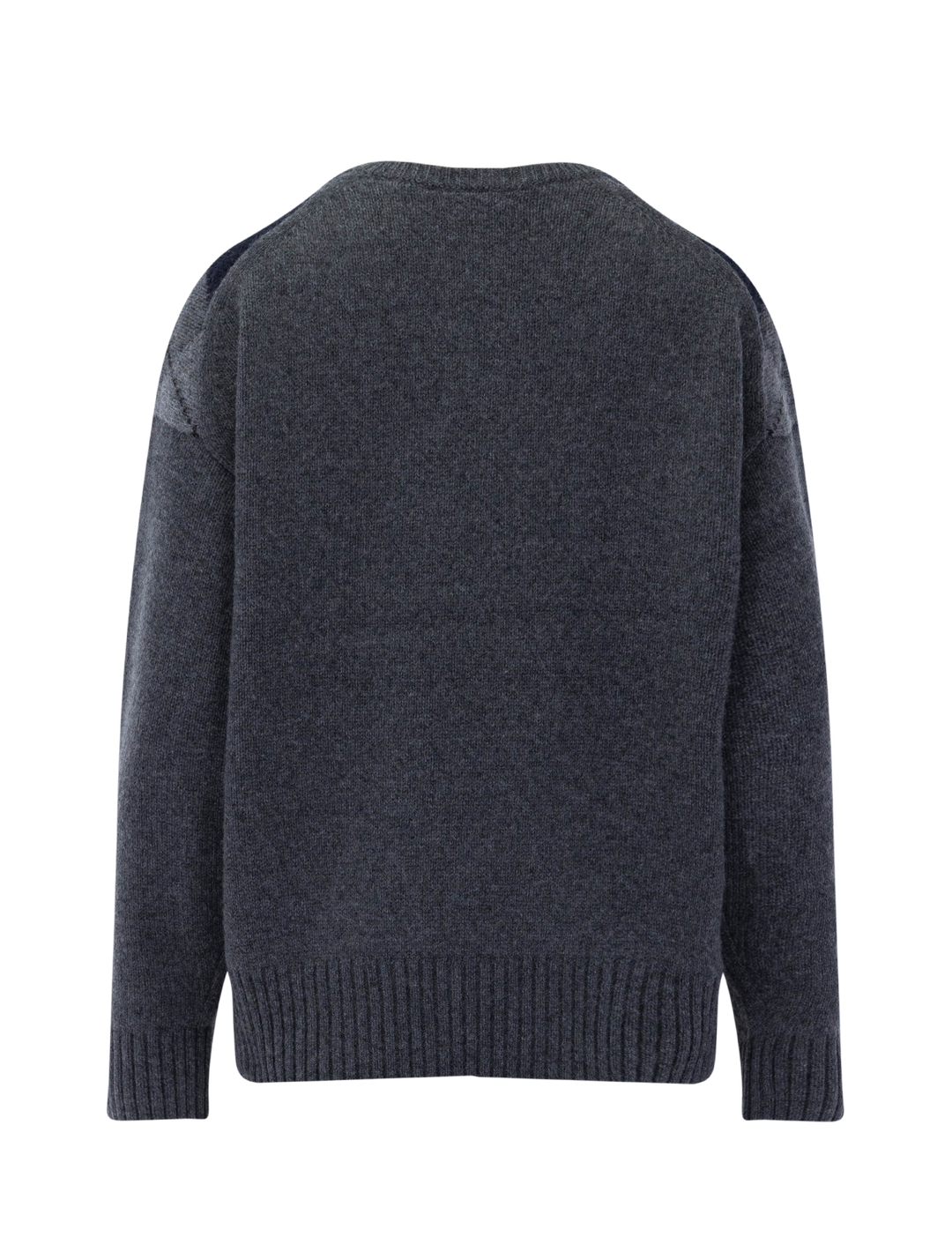 yasmine v-neck sweater in storm grey