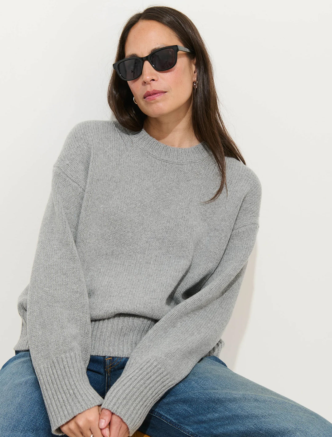 nottinghill sweater in mid grey