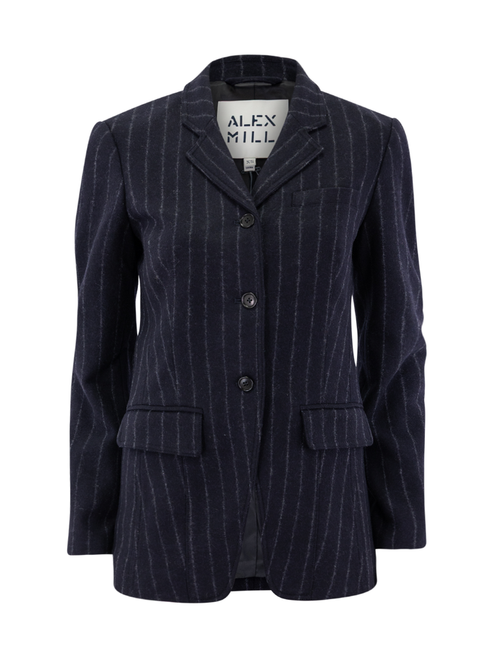 primrose blazer in chalk stripe