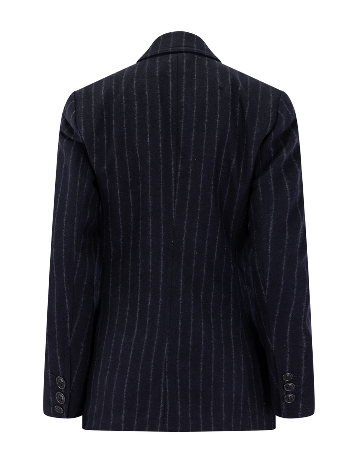 primrose blazer in chalk stripe