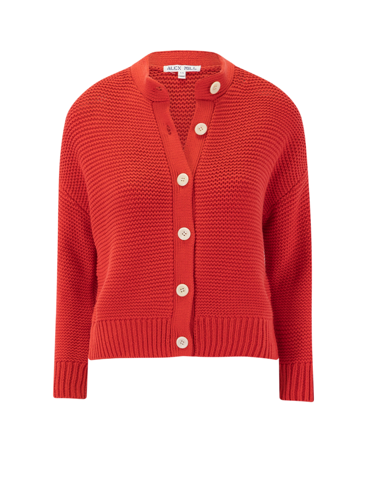nico chunky cardigan in berry