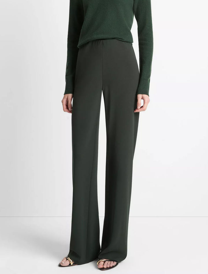 high waist bias pant in verde