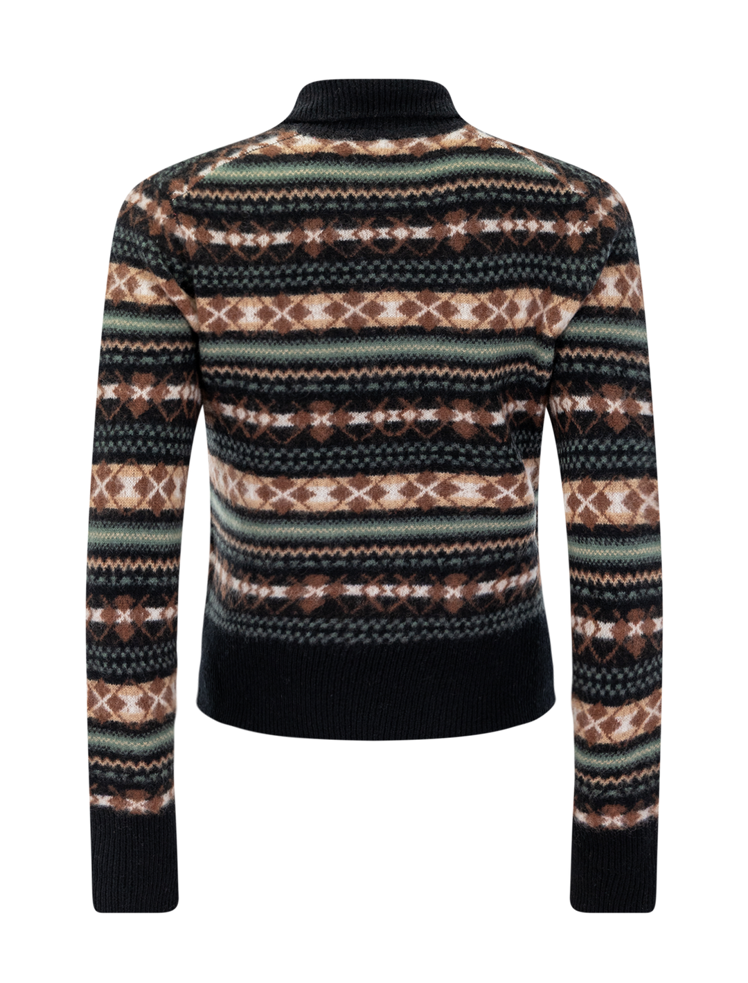 fair isle polo sweater