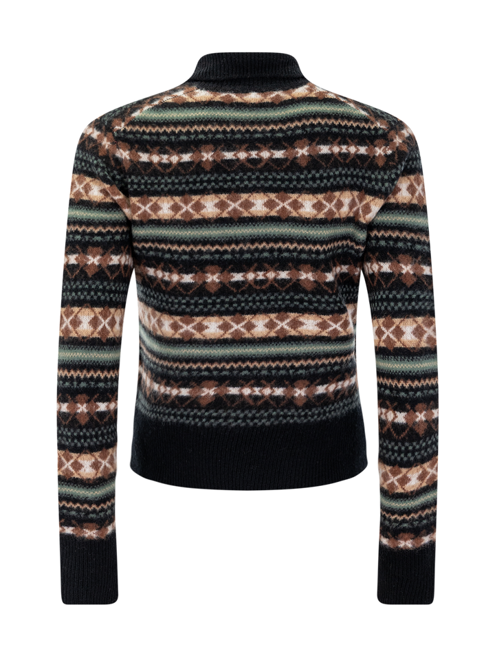 fair isle polo sweater