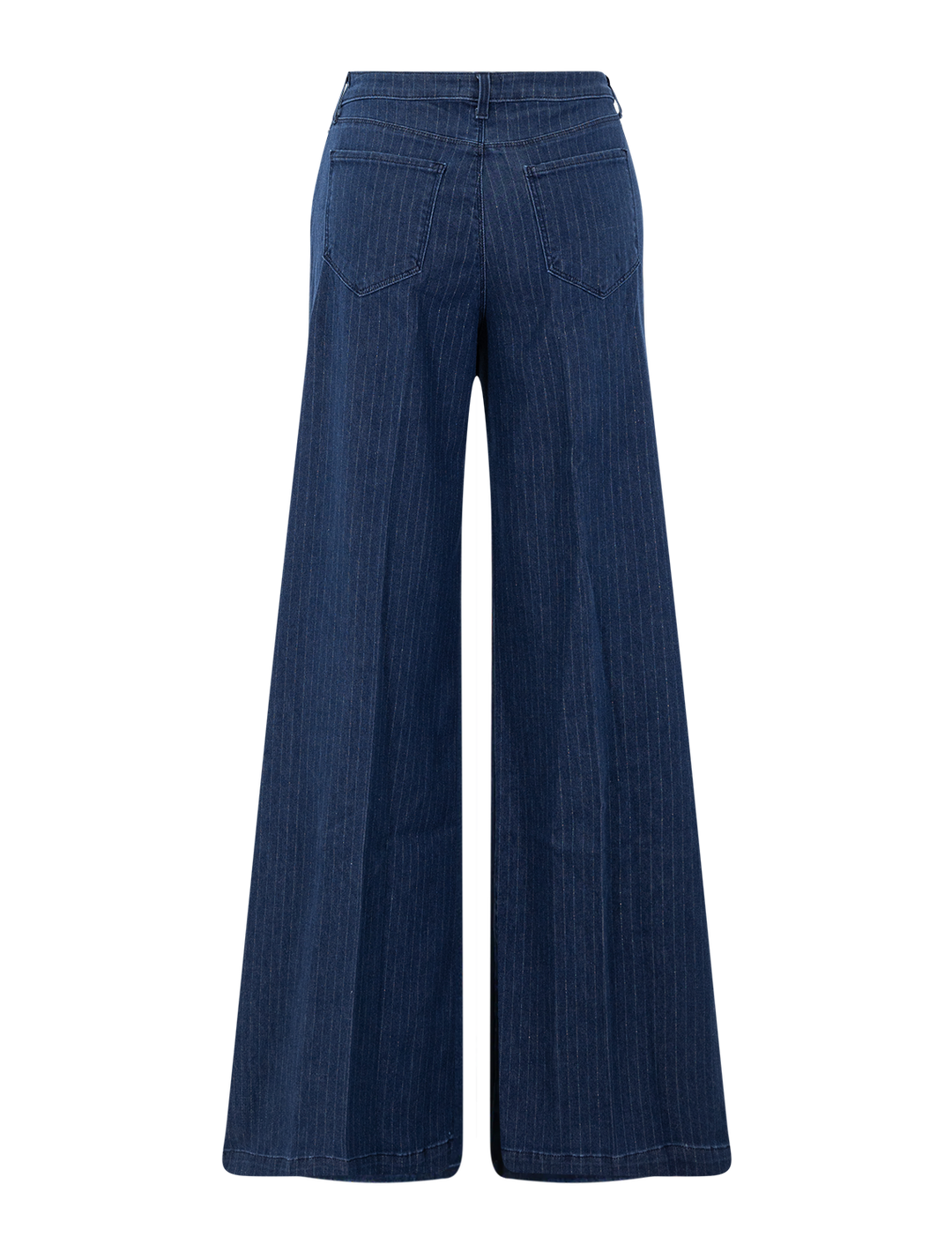 quincy high rise wide leg in ebony stripe