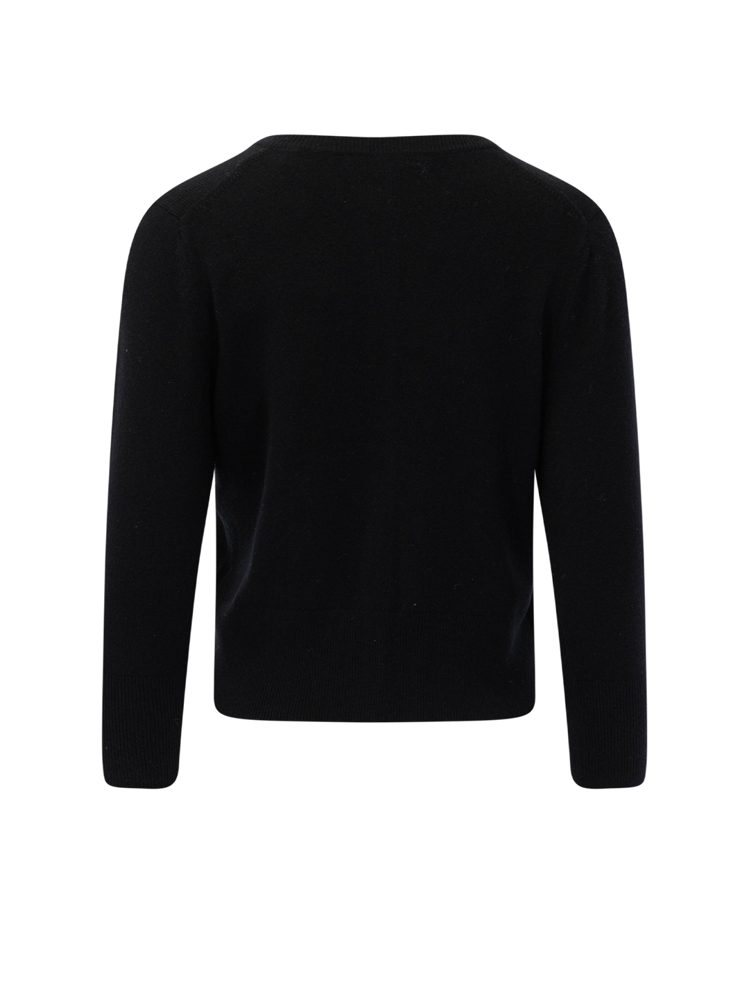 metal button cardigan in black