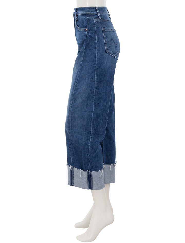 side view of the half-pipe ankle cuff fray in perfectly imperfect