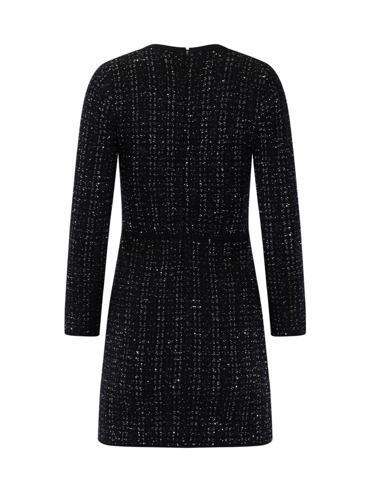 channing knit dress in black