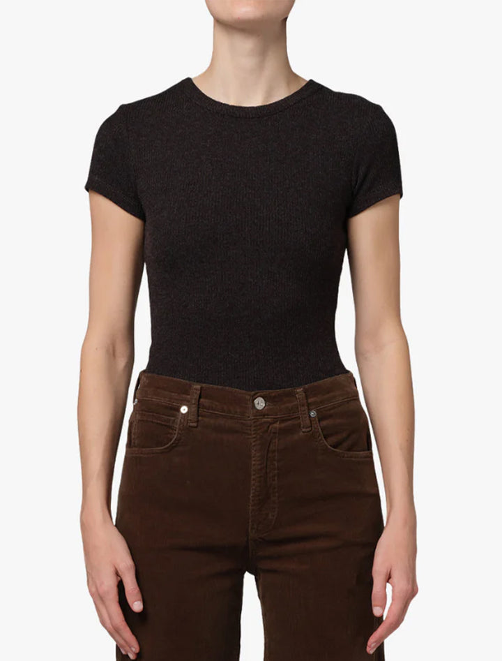 nello tee in heather brown