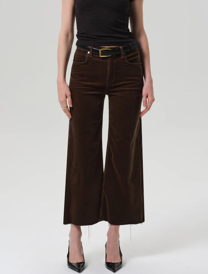 lyra corduroy wide leg crop in costes