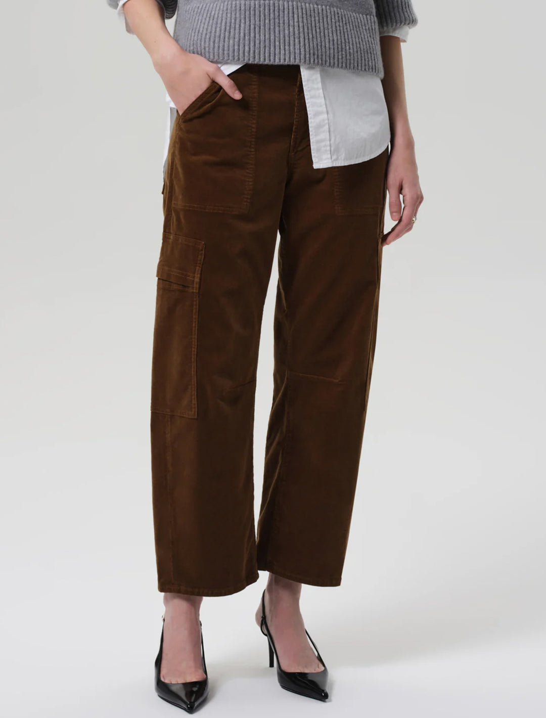 marcelle cargo corduroy in manuka
