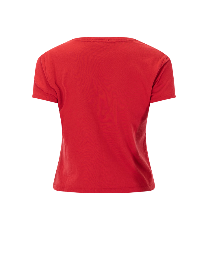 adine shrunken tee in tomato