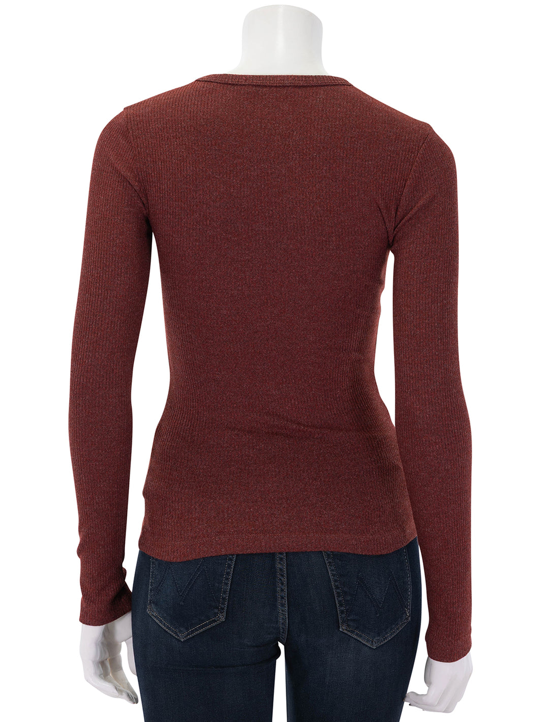 delphi slim tee in brick
