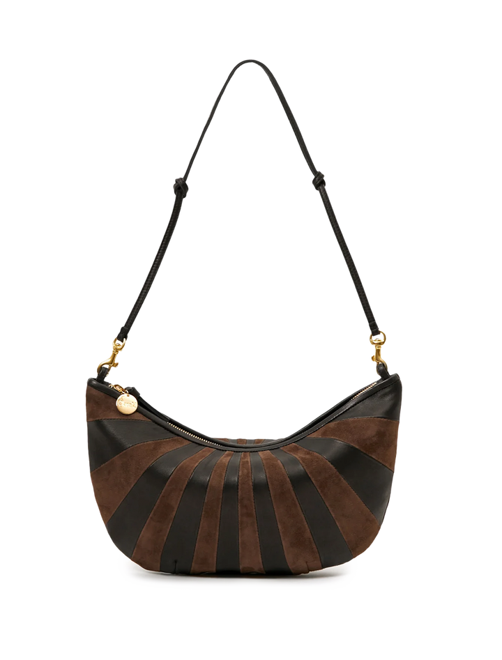 lune sunburst in black and chocolate